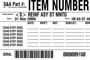bar code label production generic routing label