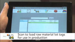 Mobility MES app workcenter-load-material