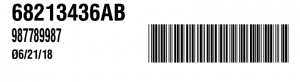 bar code labeling part label